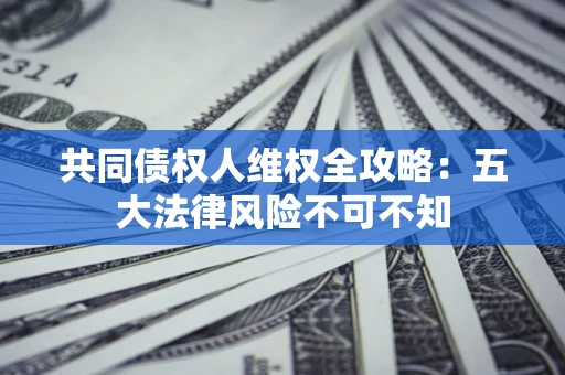 武汉共同债权人维权全攻略：五大法律风险不可不知
