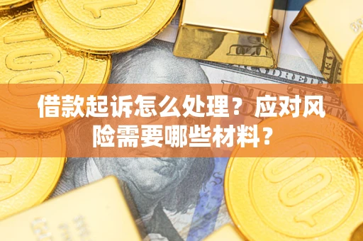 武汉借款起诉怎么处理？应对风险需要哪些材料？