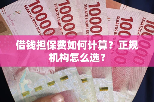 武汉借钱担保费如何计算？正规机构怎么选？