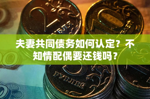 武汉夫妻共同债务如何认定？不知情配偶要还钱吗？