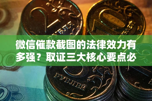 武汉微信催款截图的法律效力有多强？取证三大核心要点必须知道！