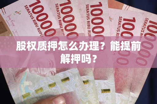 武汉股权质押怎么办理？能提前解押吗？
