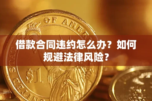 武汉借款合同违约怎么办？如何规避法律风险？
