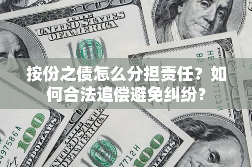 武汉按份之债怎么分担责任？如何合法追偿避免纠纷？